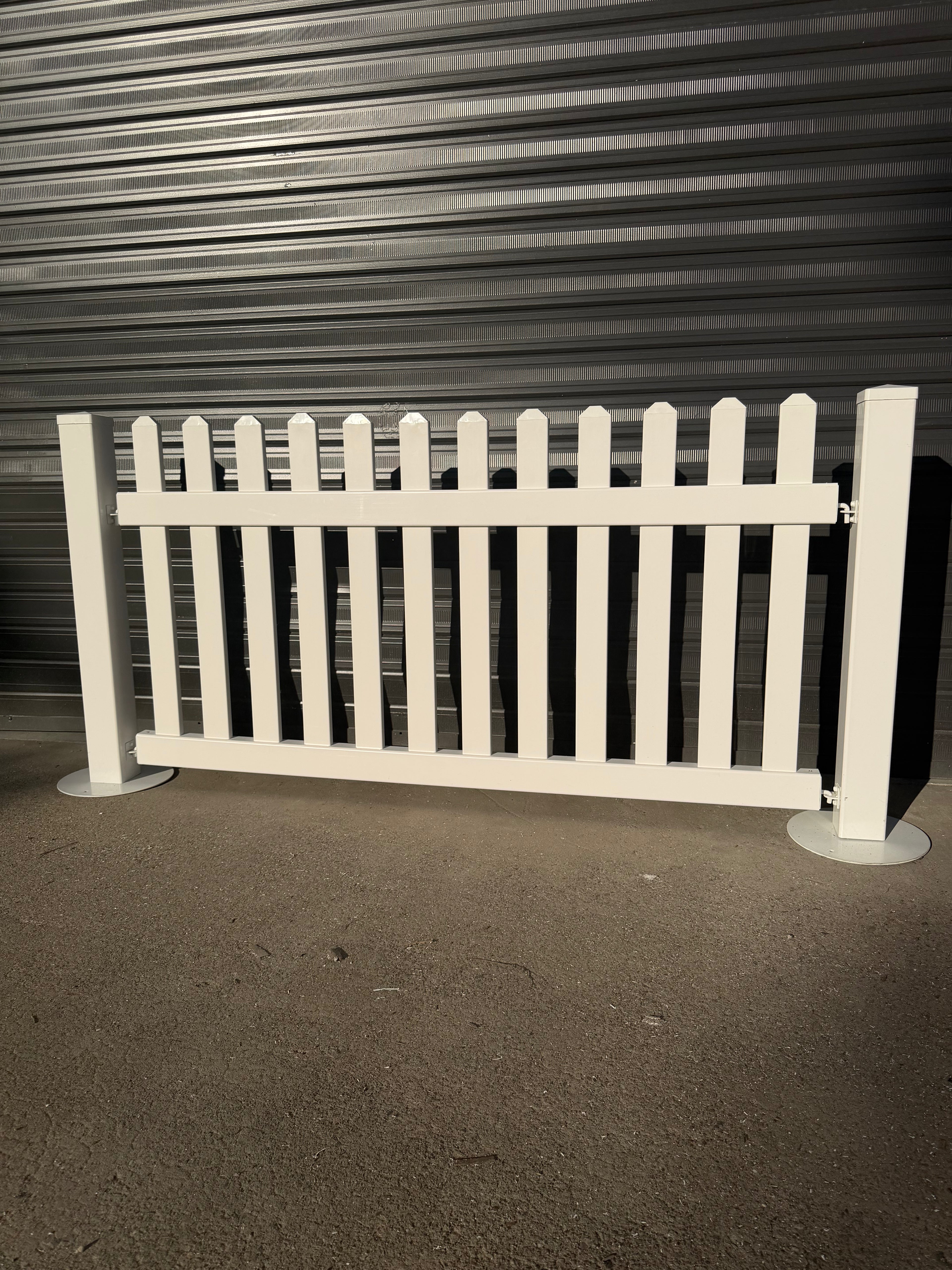PVC Temporary Picket Fence
